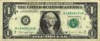A dollar bill - A picture of a dollar bill.