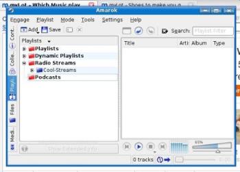 Amarok Music Player for Linux - I have Amarak which is a Linux music player. It's nice.
Amarok Music Player for Linux - I have Amarak which is a Linux music player. It's nice.