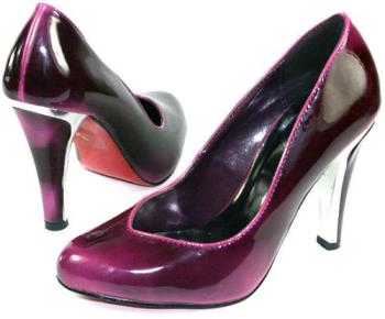 Purple heels - A lovely pair of purple high heeled shoes