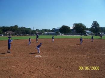 That's him playing third. - Such intensity for a four year old. 