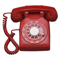 rotary phone - layout was essentially unchanged, but it used a revised dial, modular cords, and was available in a variety of colors.