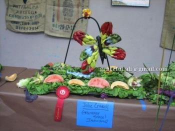 A vegetable salad - A vegetable salad decorated just for you