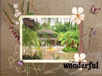 digital scrapbooking - i made this one! the picture is at Leo&#039;s Farm, Pampanga, Philippines! 