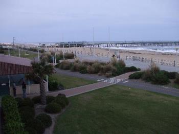 a view from our hotel room - It was great having a balcony overlooking the beach