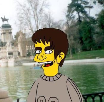 me simpsonized in spain - just a funny picture