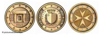 maltese euro coins - maltese community choose local sites on the euro coins