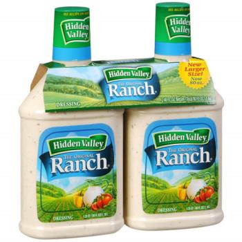 hidden valley ranch - my favorite ranch dressing, hidden valley.