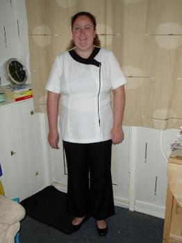 This is me in my uniform - College uniform for holistics