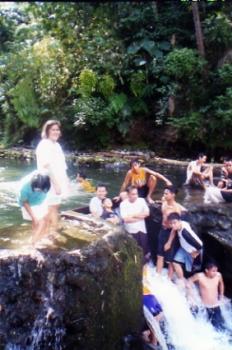 Clear and flowing river - A wonderful experience of the cold, clear and flowing river at Liliw, Laguna Philippines. 