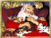 My Christmas Avatar - is really cute with Santa&#039;s chest moving and the furry friends sleeping with him