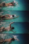 swimming - swimmers racing in the pool