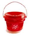 Salvation Army - Their red collection bucket.