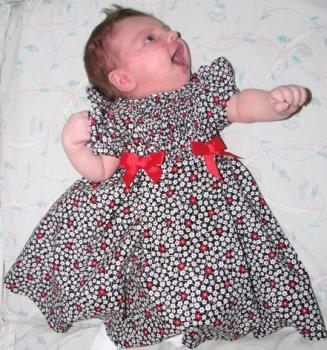 Savannas Pretty Dress - Savanna looking adorable.