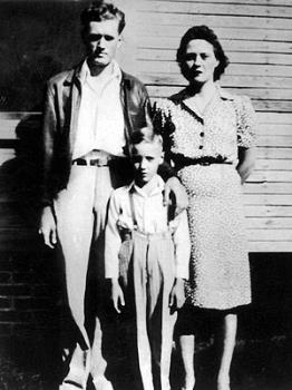 Elvis and his Mum and Dad.! - Elvis with his Mum and Dad at home.