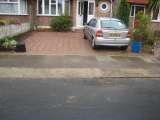 Driveway - This is a picture of a driveway. People park in driveways.
