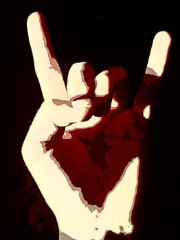 iron maiden rocks!!!!!! - giving my salute to maiden.