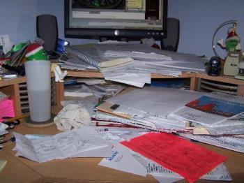 My desk - Yes, I know where most anything is on my desk!