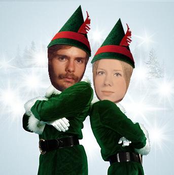 Hubby Elf and Me - This was such fun! The only pictures I could find in a hurry were the high school pictures of my husband and myself, but they turned out pretty good! Just remember, these photos (minus the elf costumes) were taken over 30 years ago! LOL