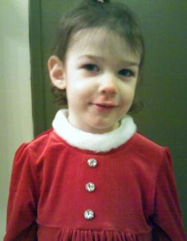 My Little Girl - My daughter in her Christmas dress!