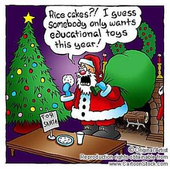 Well, times are bad now... - Rice cakes instead of cookies this year!