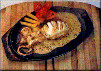 Sizzling Squid - I love squid! The one who never ate human flesh yet lol! 