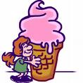 ice cream - I love to enjoy the slow process of eating an ice cream. I also drink fruit juice slowly.