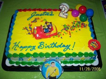Wiggle&#039;s Birthday Cake - My Son&#039;s Wiggle&#039;s Birthday Cake