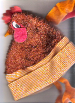 Chicken Hat - Image captured by scanner. 