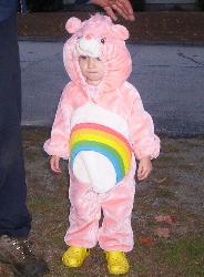 carebear - My daughter in her halloween costume!!