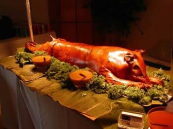 lechon - roasted pig