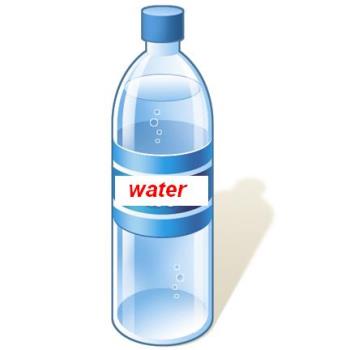 water, water bottle - water is important for life.