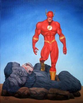 The Flash And Grodd - This is a commission piece I did.