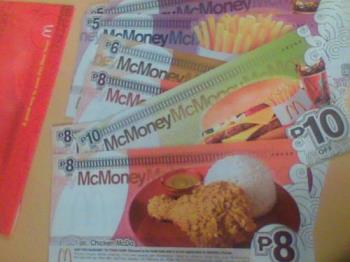 McMoney - discount coupons from McDonalds