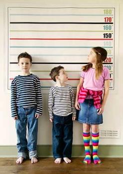 measuring heights - siblings measuring heights