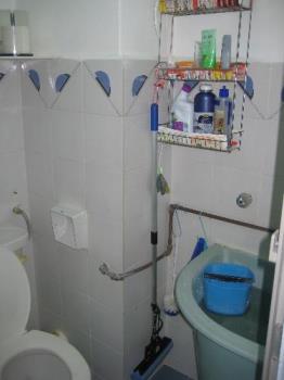 My bathroom and toilet - This is a photo of my bathroom and toilet. Love to bathe using the blue bucket. Cold water splash bucket bath refreshes and wakes one up instantly
