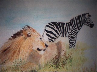 A Lions Roar Water Color - My Painting Attempt