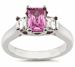 Jewelry - Ring with diamonds and pink gemstone - Jewelry - Ring with diamonds and pink gemstone