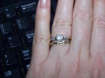 My engagement ring - Small buy perfect!