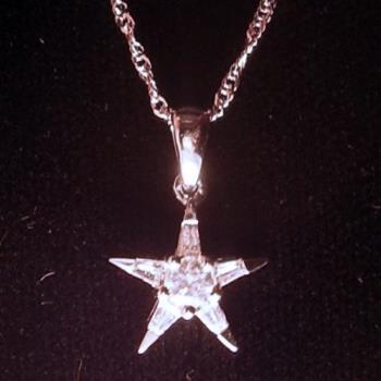 star necklace - white gold & diamonds :)