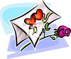 Valentine's day gift card and flower - By my valentine. Valentine's day gift card and flower - By my valentine.