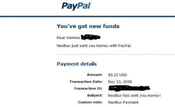 Payment proof - Neobux