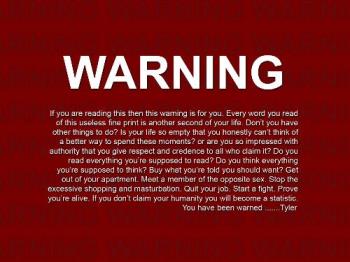 bla - warning