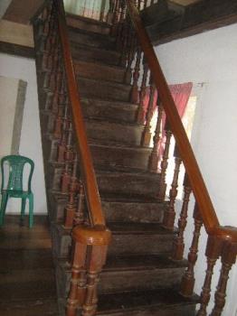 Old stair case - Old stair case made from narra wood