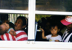 public transport - Actually, we live in civilized country which supposedly, citizens need to have practice common discipline regardless of special or specific rules and regulations. From your story, especially when one is an older than the others. The older person should has more moral value compare to younger generation. But, due to high level of self-centered attitude implemented, the "no problem" party or person does creates many problem.