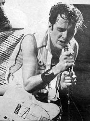 Joe Strummer live at a Clash gig - Joe in usual passionate mode. 