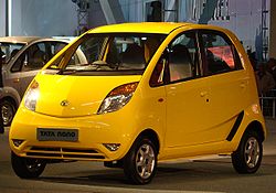 Nano - This is a photo of a Nano car in the color Yellow. 