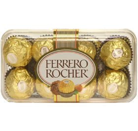 Ferrero Rocher - Wickedly delicious chocolate with nuts! 