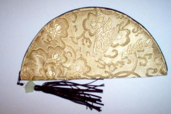 Evening Bag - Beautiful fan shaped evening bag with tassle. Evening Bag - Beautiful fan shaped evening bag with tassle.
