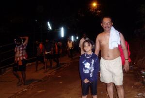 Sabarimala - Me with the daughter of my friend.