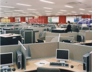 call center environment - a typical call center work center